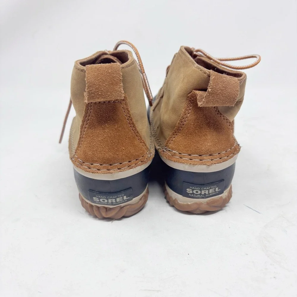Sorel Out N‎ About Plus Duck Boots Womens 5 Elk Brown Black Waterproof
